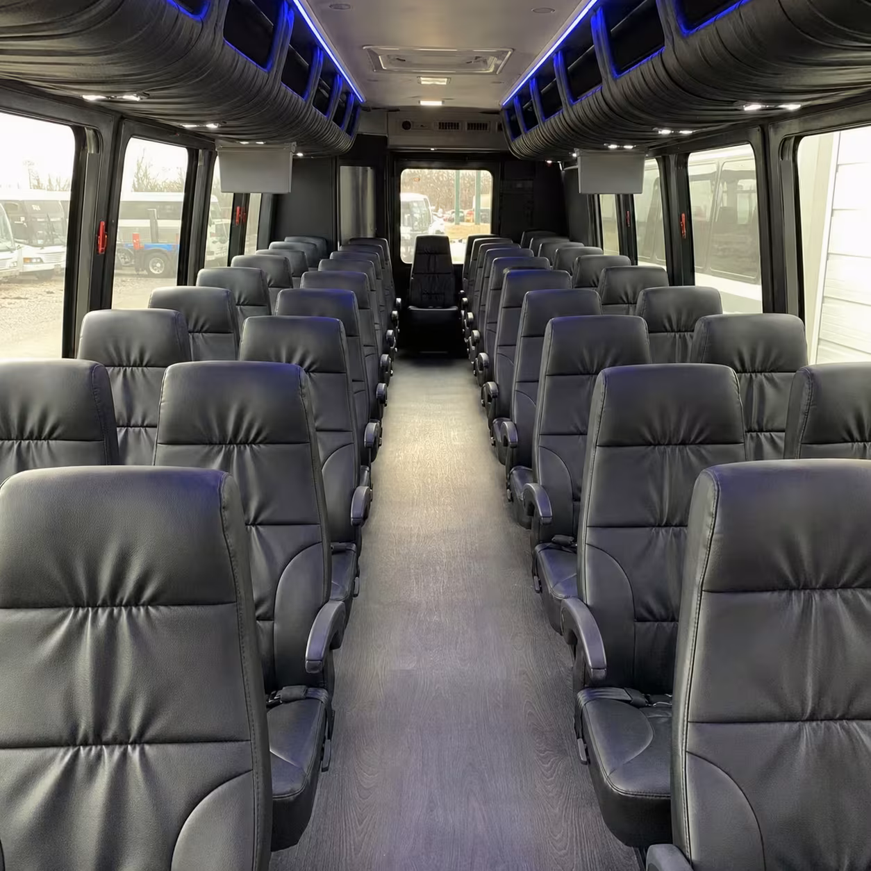 25 passenger minibus inside