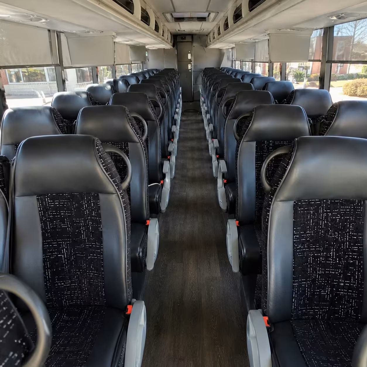 56 passenger charter bus interior
