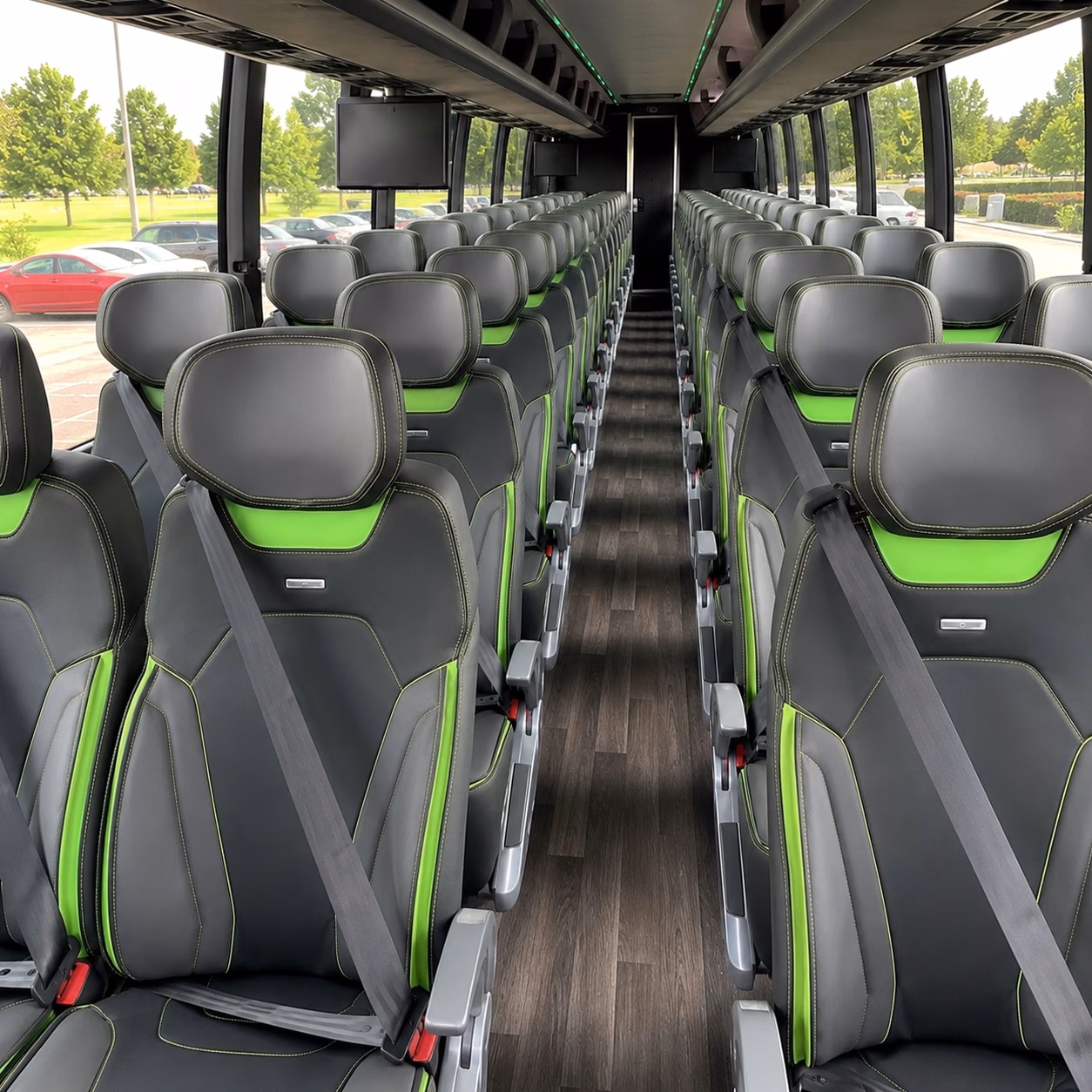 birmingham charter bus interior